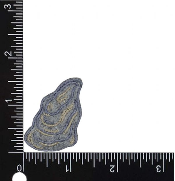 Single Oyster Embroidered Patch