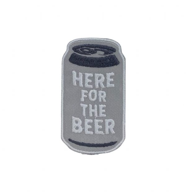Here for the Beer Embroidered Patch