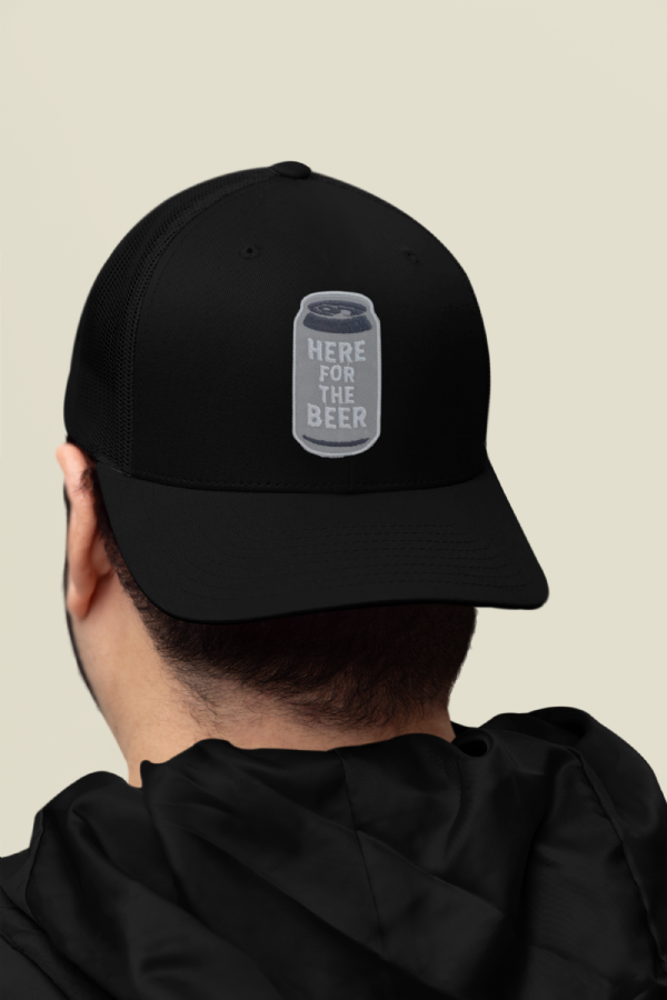 Here for the Beer Embroidered Patch