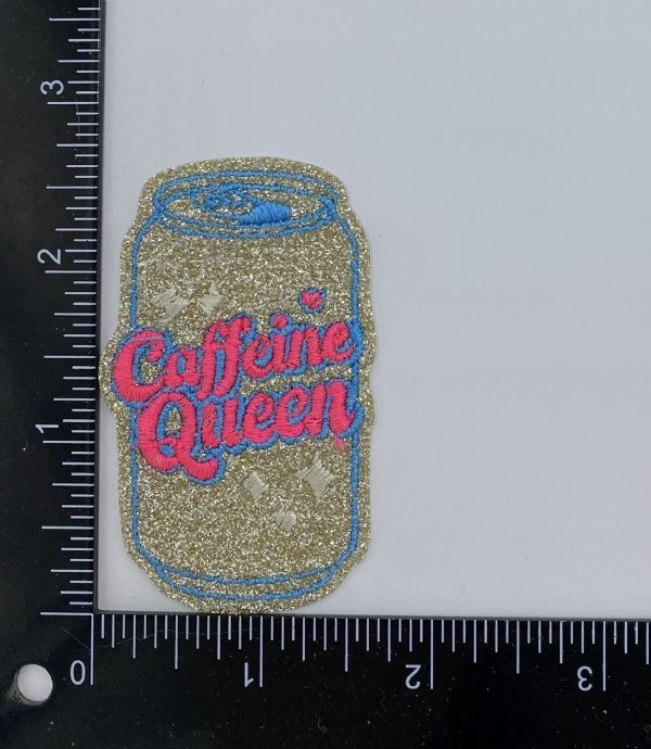 Caffeine Queen Embroidered Patch