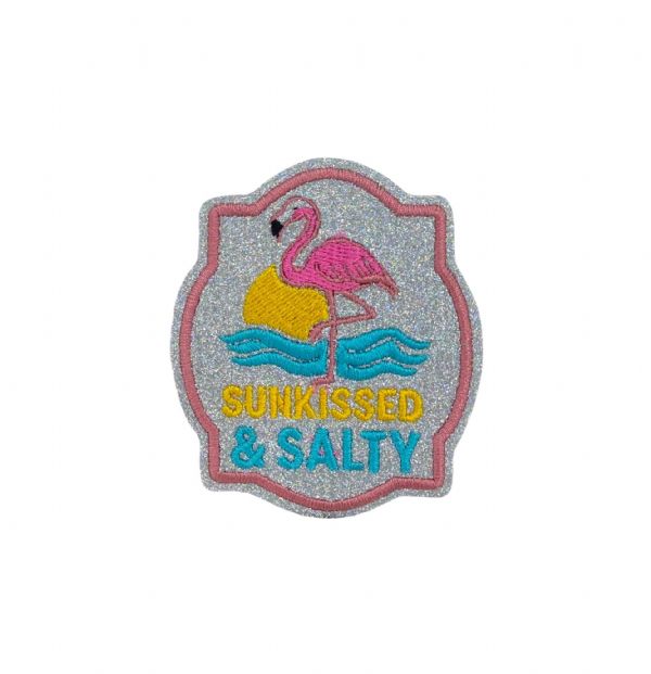 Sunkissed and Salty Embroidered Patch