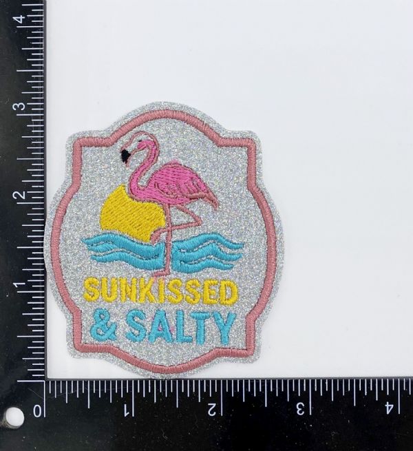 Sunkissed and Salty Embroidered Patch