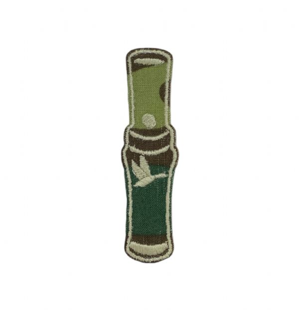 Camo Duck Call Embroidered Patch