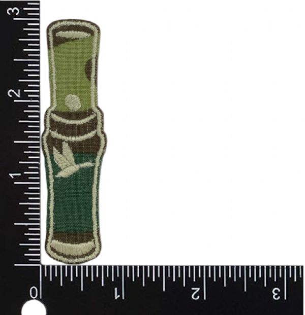 Camo Duck Call Embroidered Patch