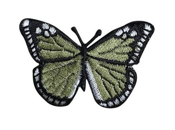 Olive Green/Black Butterfly 3