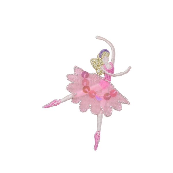 Ballerina dancer with pink sequin