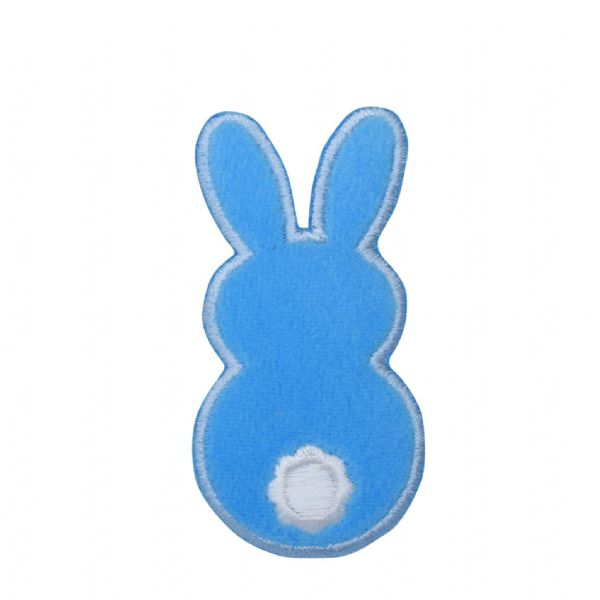 Fuzzy Blue Bunny Backside