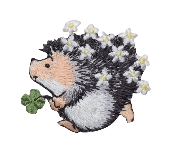 Hedgehog - Clover and Flowers