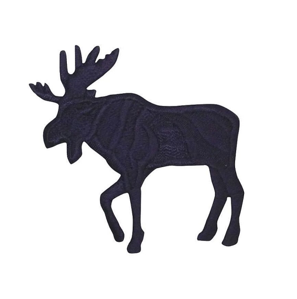 Small Black Moose Silhouette facing left