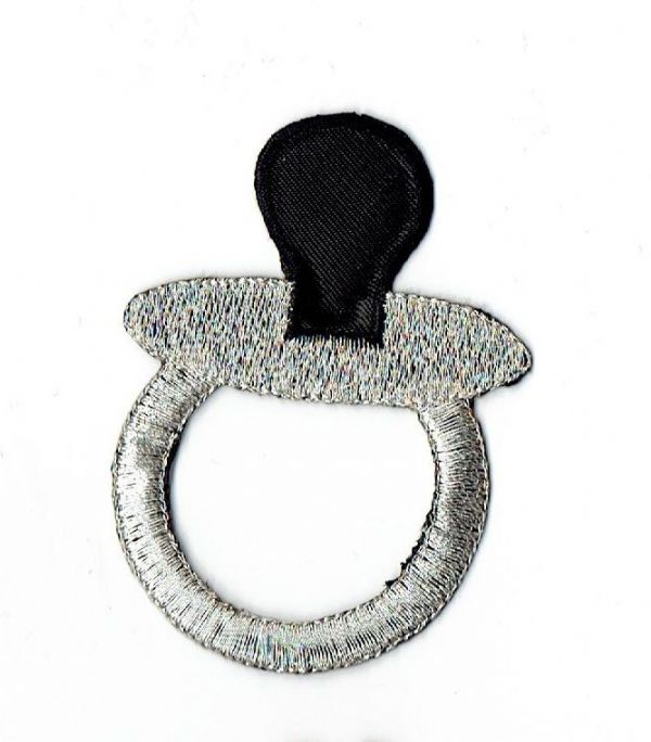 Black and Silver Pacifier CLEARANCE