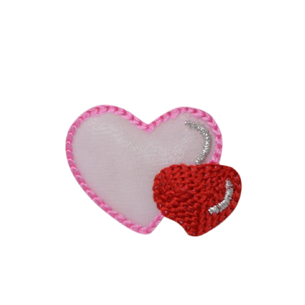Double Heart Pink and Red CLEARANCE
