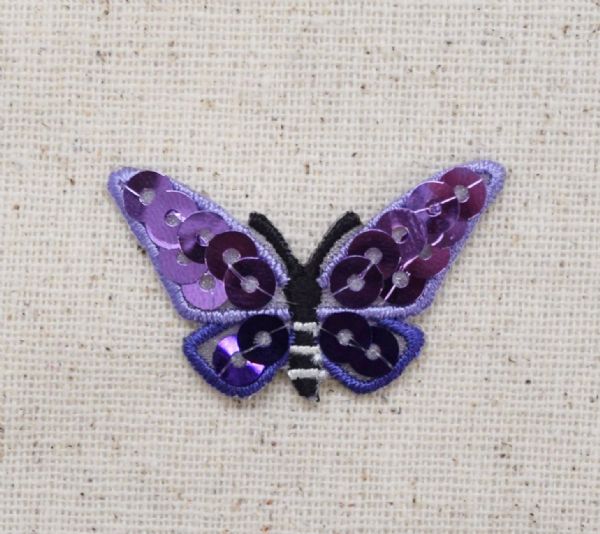 Purple Sequin Butterfly