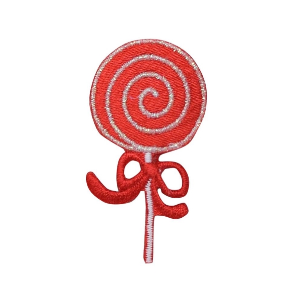 Red and White Swirl Lollipop