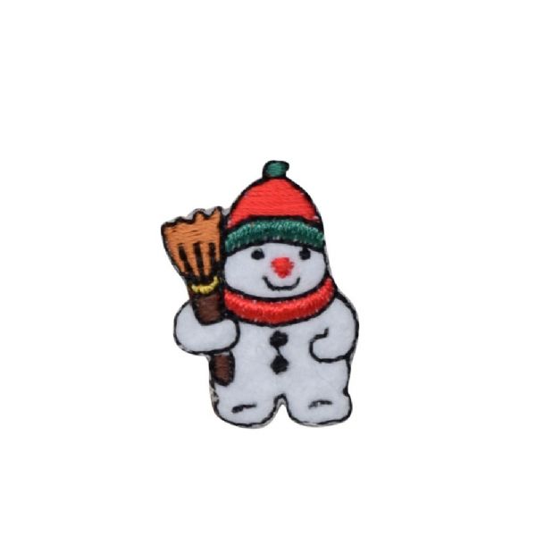 Small Snowman with Broom 