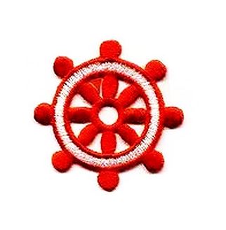 Ships Wheel - Red/White