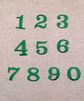 Green Numbers Block Style