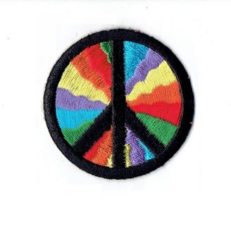 Rainbow 60s Peace Sign 