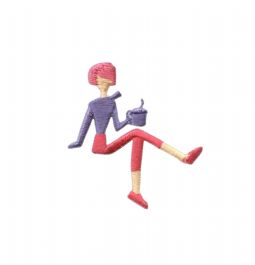Cafe Lady with Coffee Cup CLEARANCE