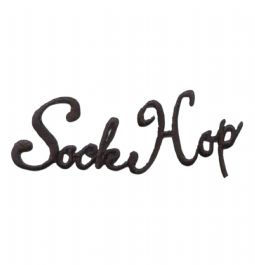 Black Sock Hop Word CLEARANCE