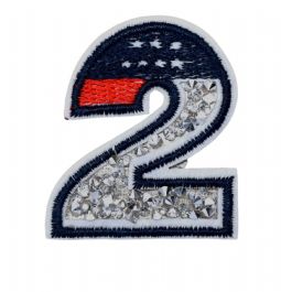 Number 2 with Crushed Crystals CLEARANCE
