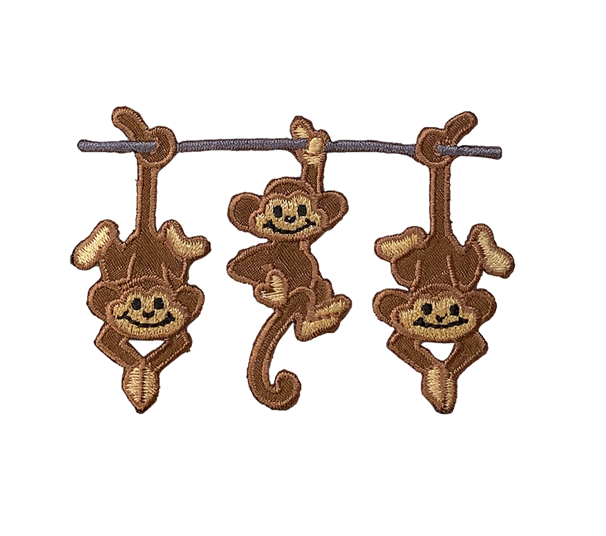 Three Monkeys Light Brown