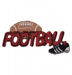 Football Word with Ball and Cleat CLEARANCE