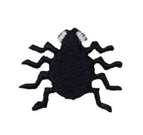 Black Spider Embroidered Patch