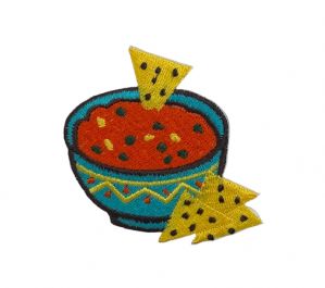 Chips and Salsa Iron on Patch