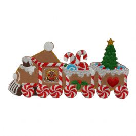 Gingerbread Train Iron on Patch