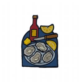 Clam Platter Iron on Patch
