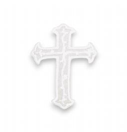 Sheer White Cross CLEARANCE