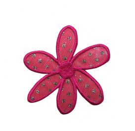 Pink Flower with Glitter CLEARANCE