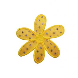 Yellow Flower with Glitter CLEARANCE