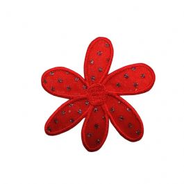 Red Flower with Glitter CLEARANCE