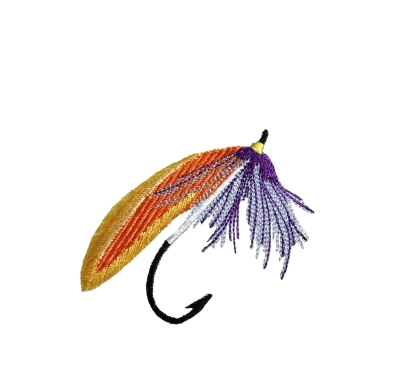 Fly Fishing Lure - Orange/Purple - Winter's Hope