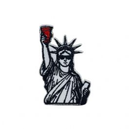 Statue of Liberty with Red Cup Embroidered Patch