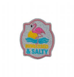 Sunkissed and Salty Embroidered Patch