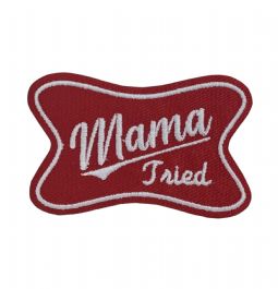 Mama Tried - Red Embroidered Patch