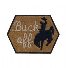 Buck Off Western Bronco Embroidered Patch