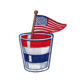 Patriotic Shot Glass with US Flag