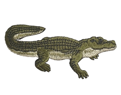 Natural Alligator - Green/Tan