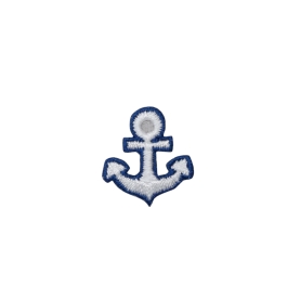 Small/Mini Nautical Blue/White Anchor