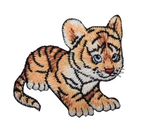 Orange Striped Baby Tiger Cub
