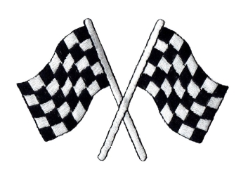 Black/White Checkered Racing Flag