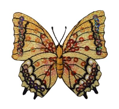 Butterfly - Orange Sequin 