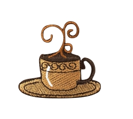 Coffee/Espresso/Latte - Brown Cup/Saucer