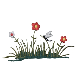 Flowers/Grass with Dragonfly