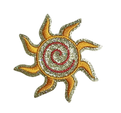 Glitter Sparkle Spiral Sun