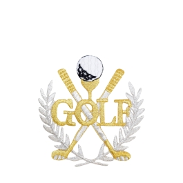 Golf Gold Laurel Wreath