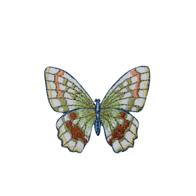White/Sage Green Butterfly